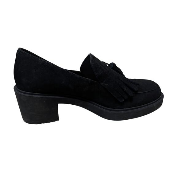 AEROSOLES GIBES Black Suede, tasseled Loafer/Women's Dress Shoes/pumps; size 8 - Picture 3 of 13